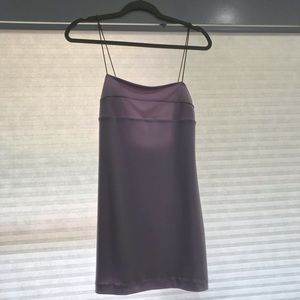 Lavender mini spaghetti strap dress